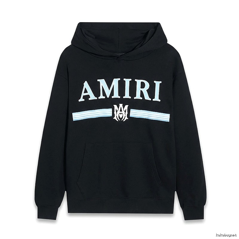 AMIRI letter-printing style black sweatshirt