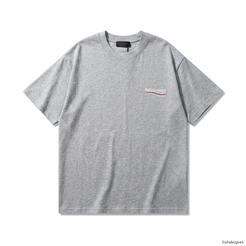 Balenciaga minimalist-style gray T-shirt