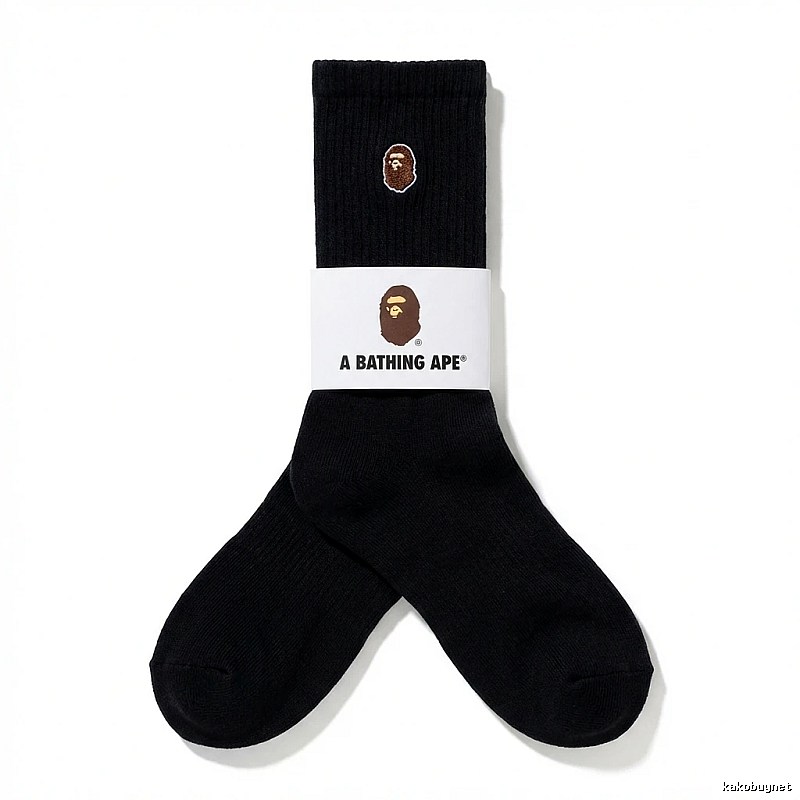 Bape Ape Head Trendy Black Socks