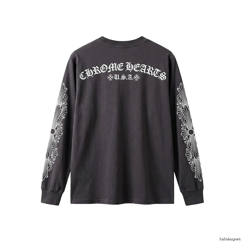 Chrome Hearts retro style black long-sleeve