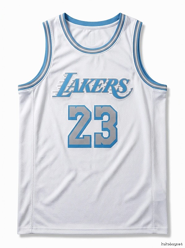 LBJ Lakers retro white jersey