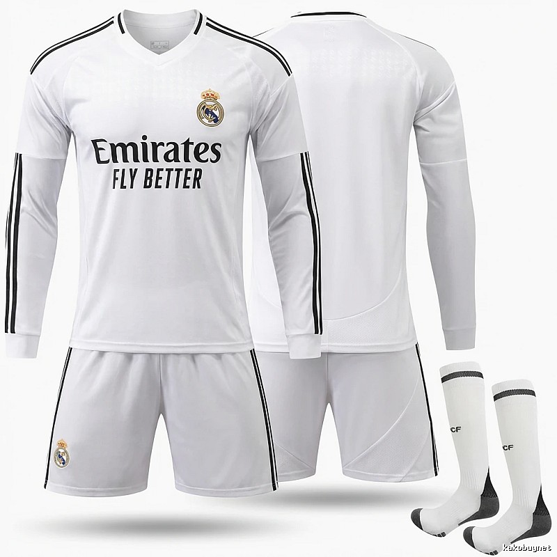 The white sporty jersey of Real Madrid.