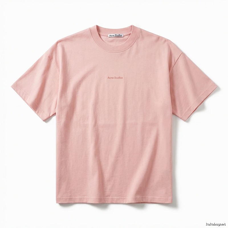 Acne Studios minimalist style pink T-shirt