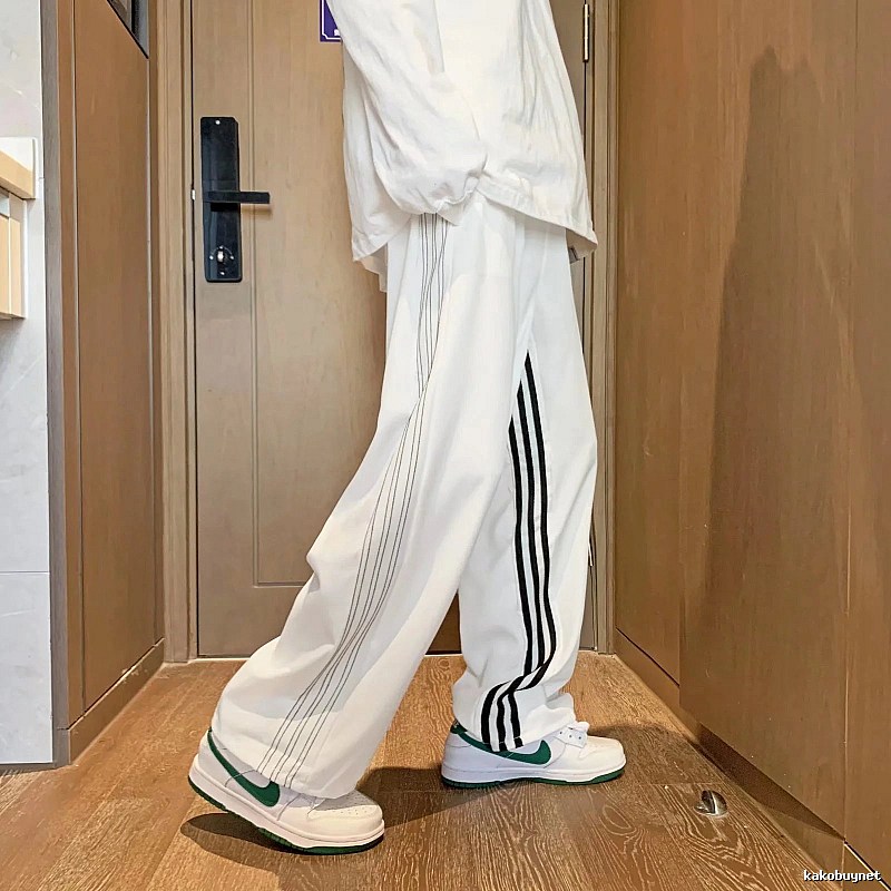 Adidas Casual Track pants Black Relaxed Three for Streetwear Looks
