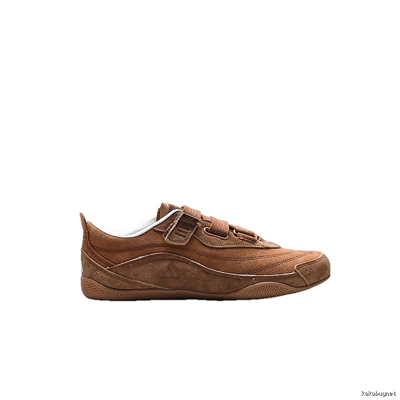 Adidas retro-style brown sports shoes