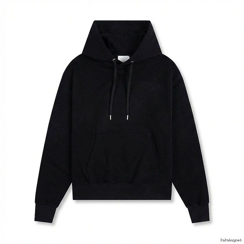 AMI Basic Style Simple Black Hoodie