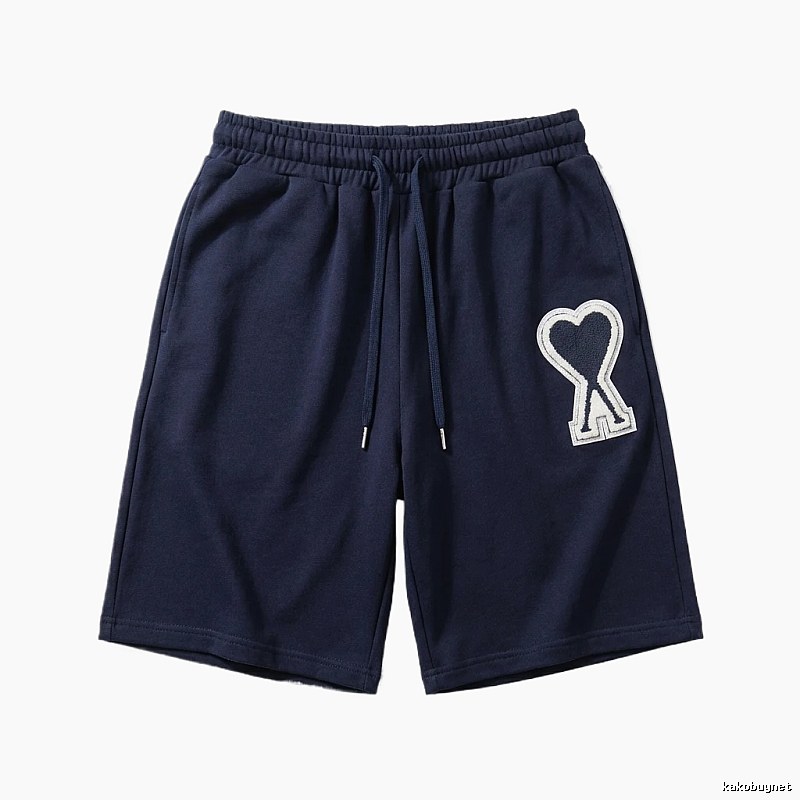AMI Embroidered Heart Casual Shorts