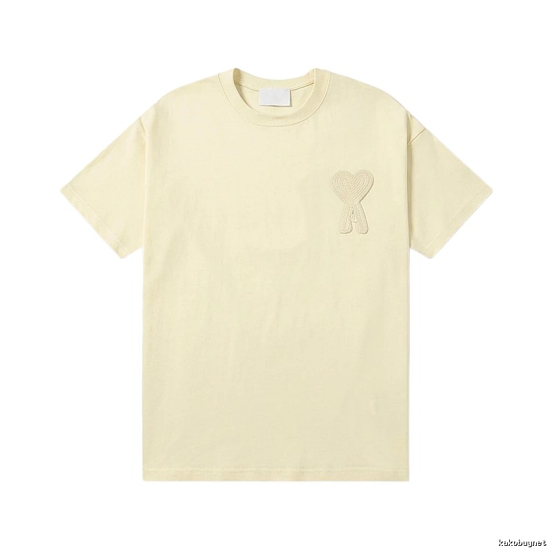 AMI Love Embroidery Simple Style T-shirt