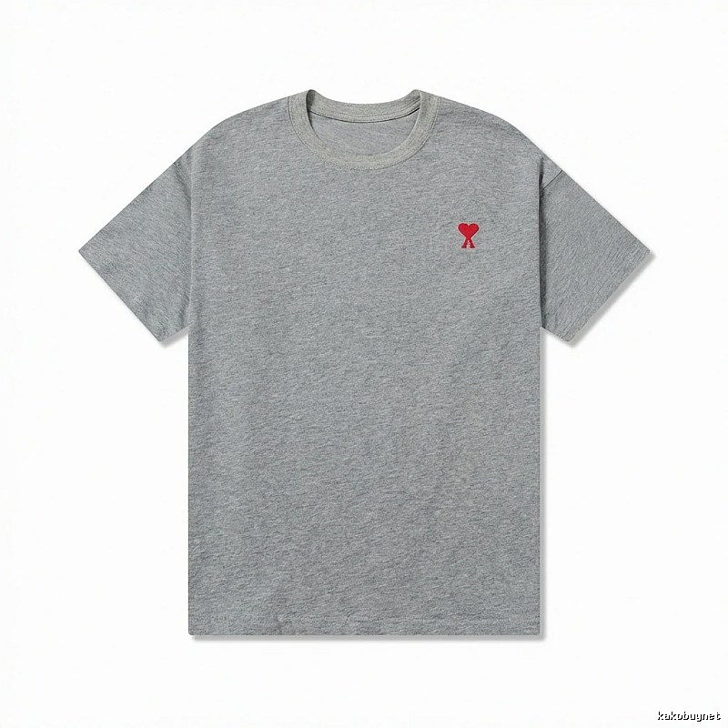 AMI Love Simple Style Grey T-shirt