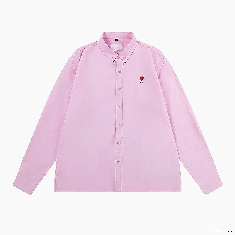 AMI Love Simple Style Pink Shirt