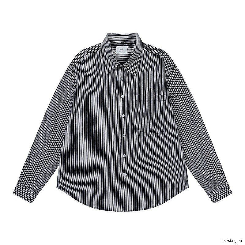 AMI Stripe Minimalist Style Shirt