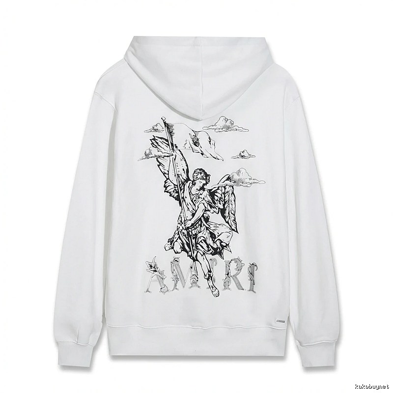 AMIRI Angel Print White Sweatshirt