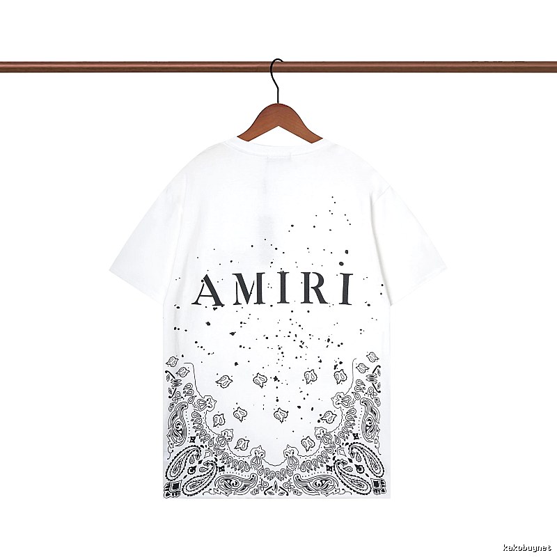 Amiri Gift Ready Graphic T-shirt White Blue Amiri with Standout Detail