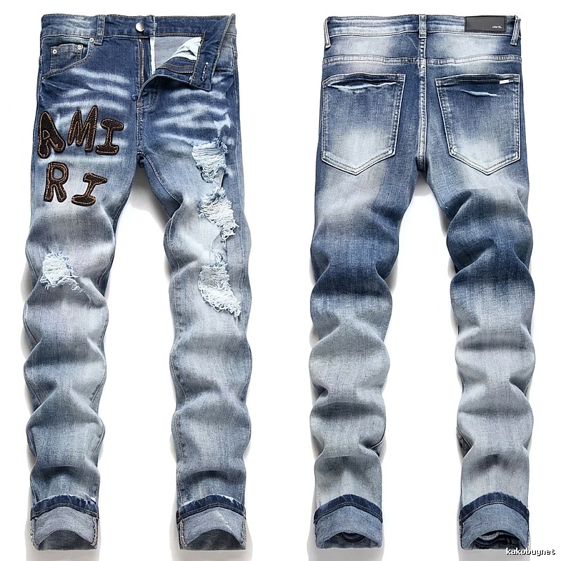 AMIRI Gradient Ripped Jeans