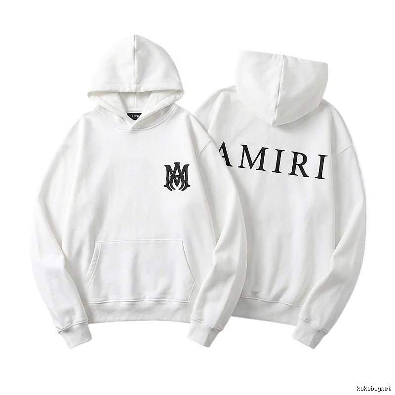 AMIRI minimalist style white hoodie