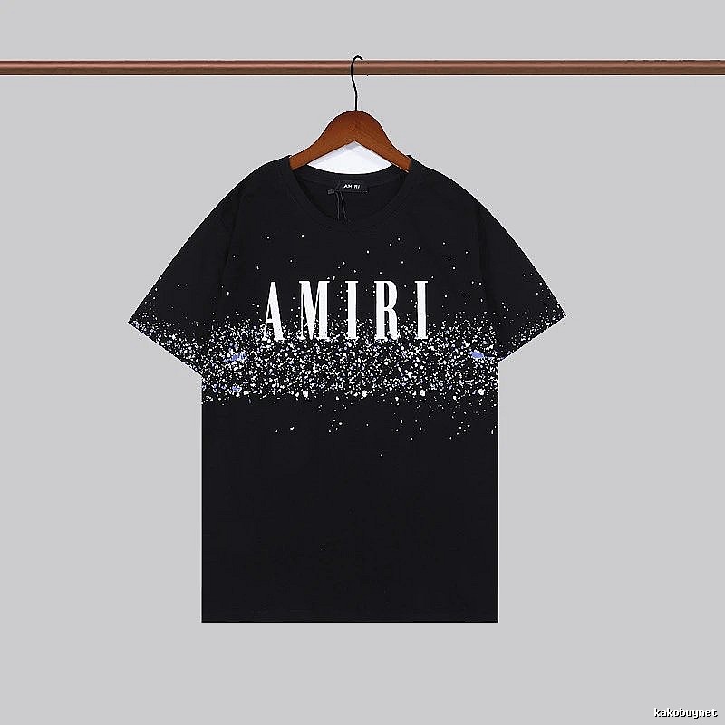 Amiri Monogram Graphic T-shirt White Blue Amiri for Layered Styling
