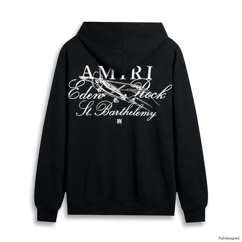 AMIRI Printed Retro Style Black Sweatshirt