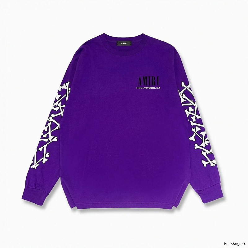 AMIRI purple sweatshirt with bone print