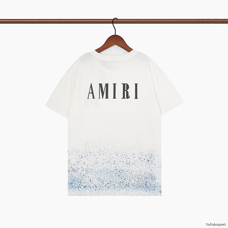 Amiri Relaxed Graphic T-shirt White Blue Amiri with Designer-Inspired Detail