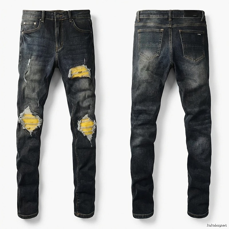 AMIRI Ripped Dark Jeans