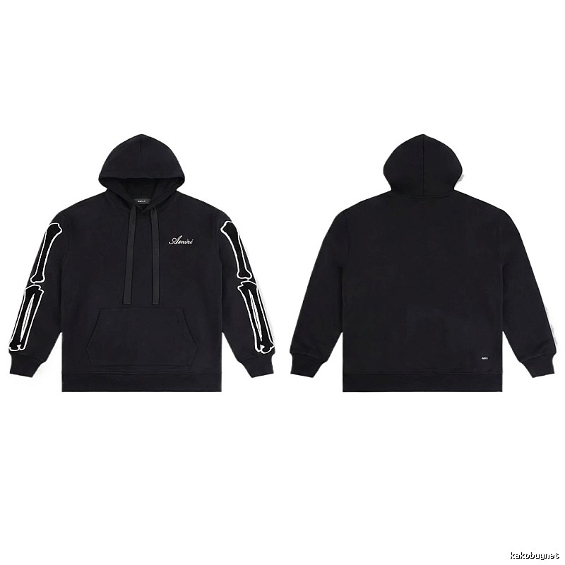 AMIRI Skull Style Black Hoodie