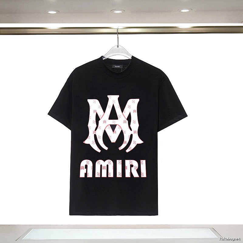 Amiri Summer Graphic T-shirt White Blue Amiri with Clean Finish