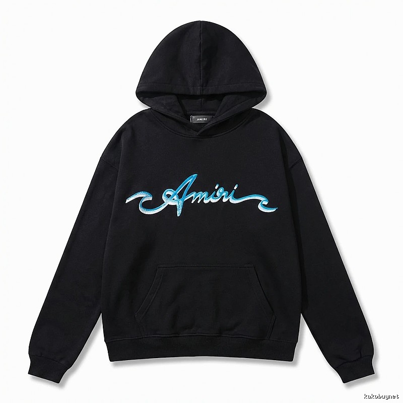 AMIRI Trendy Style Black Hoodie