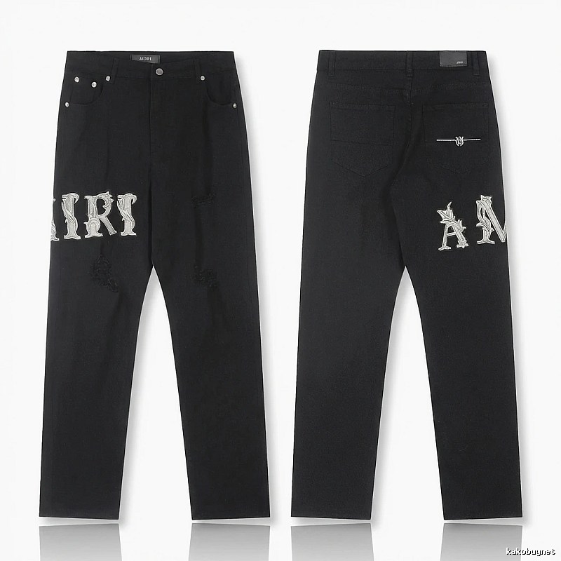 AMIRI vintage-style black jeans