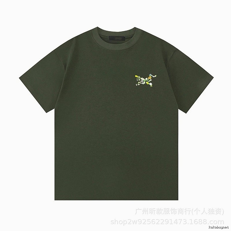 Arc'teryx Floral Logo Outdoor-style Army Green T-Shirt
