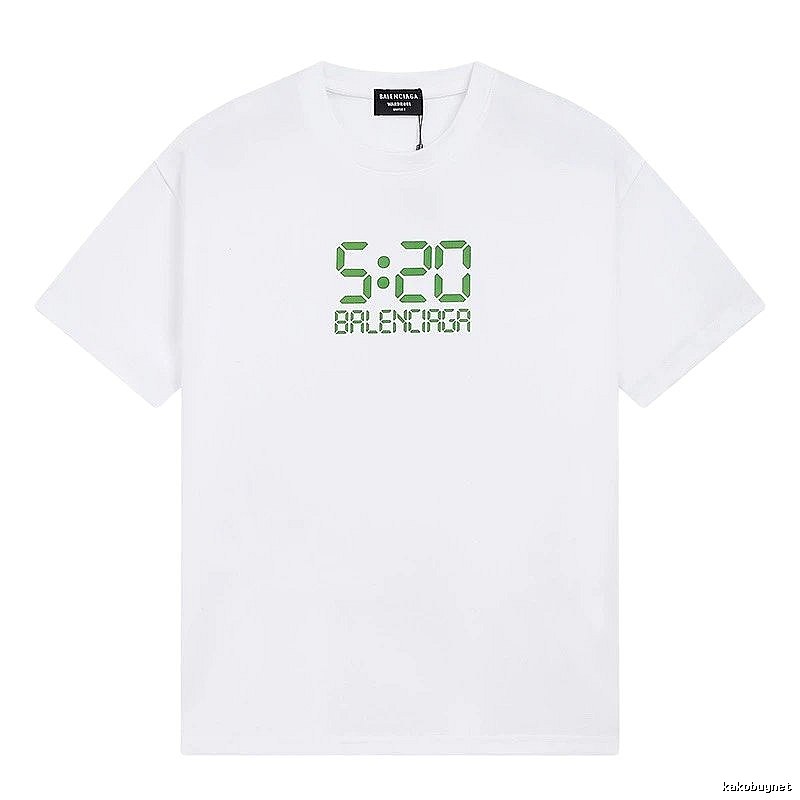Balenciaga 5:20 Printed Trendy White T-Shirt