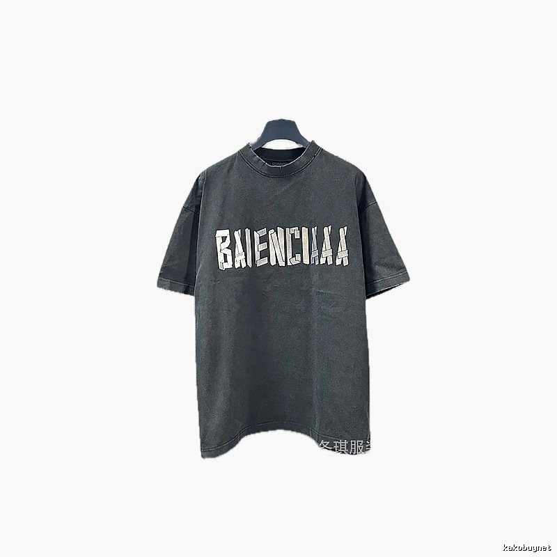 Balenciaga alphabet style black T-shirt
