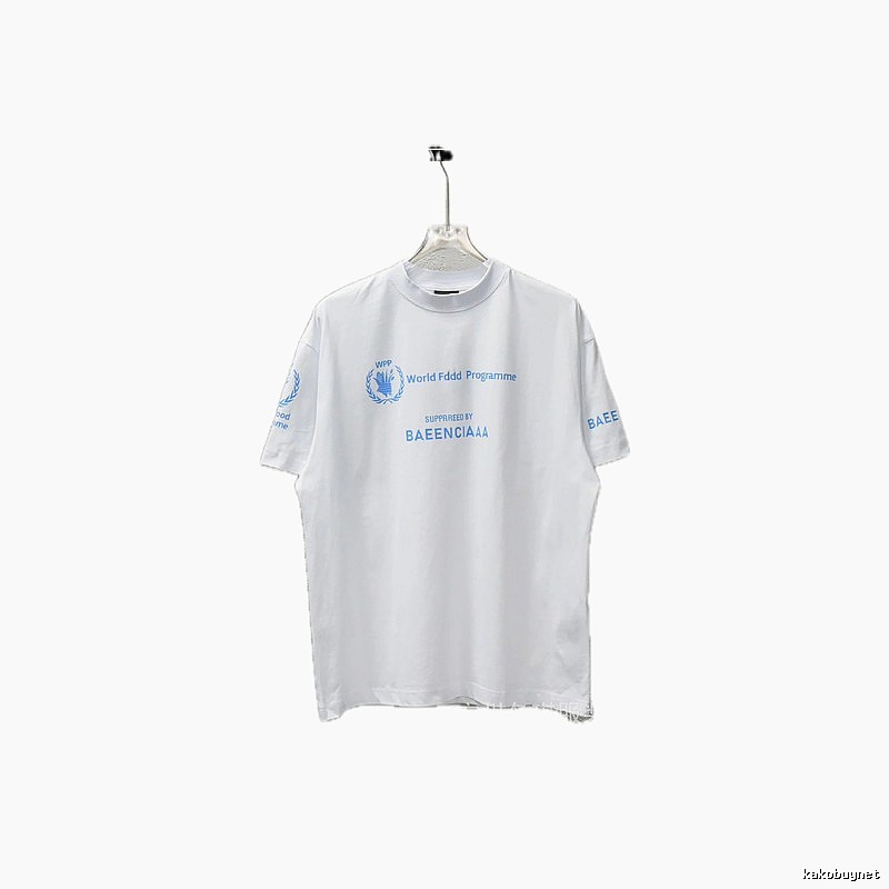 Balenciaga Blue Label Simple White T-shirt