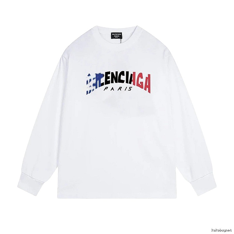 Balenciaga letter-style white T-shirt