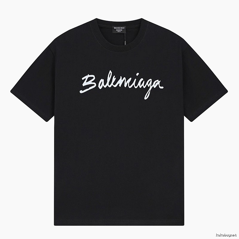 Balenciaga minimalist style black T-shirt
