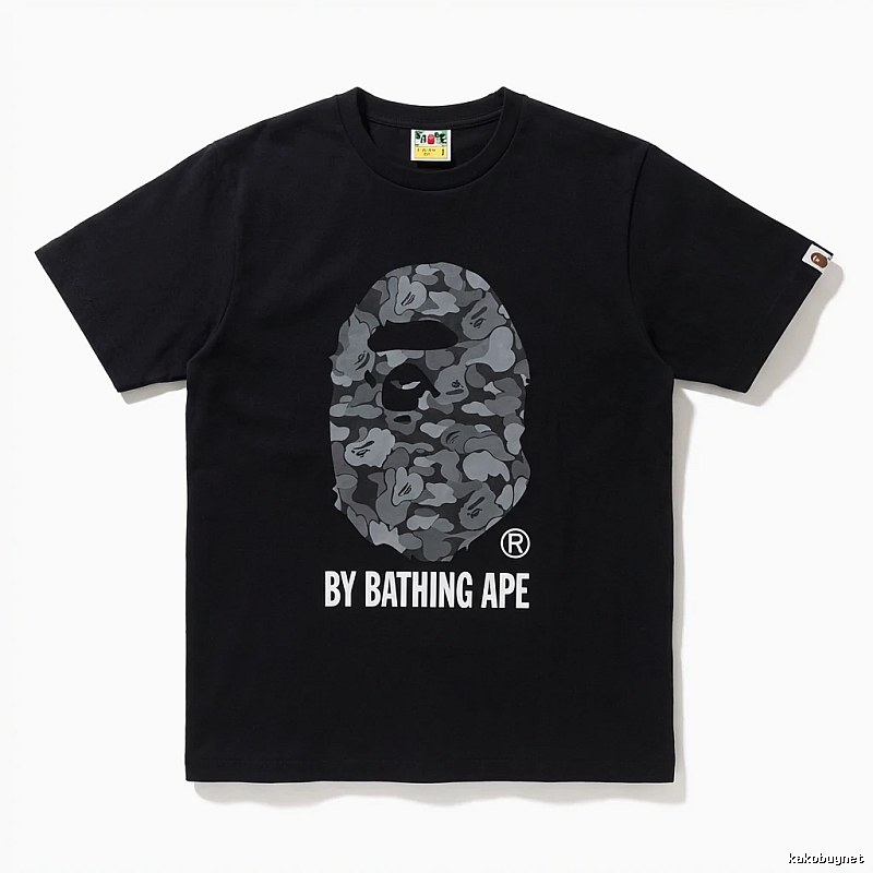Bape Ape Head Camouflage Style Black T-shirt