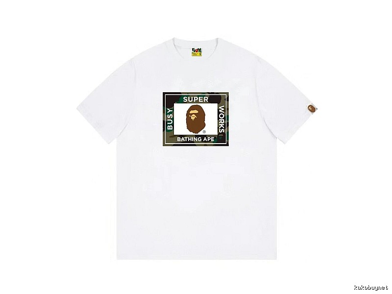 Bape Ape Head Camouflage Style Short-sleeve Shirt