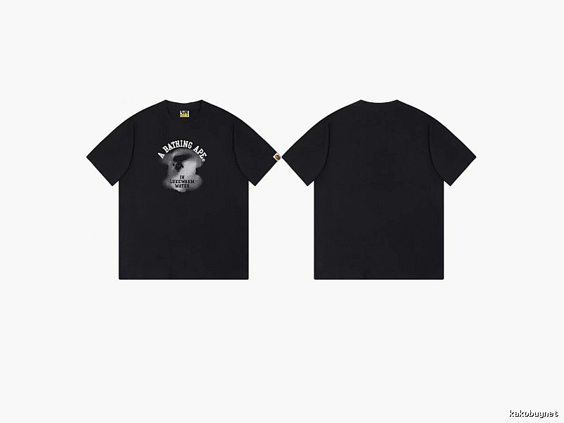 Bape Ape Head Minimalist Style Black T-shirt
