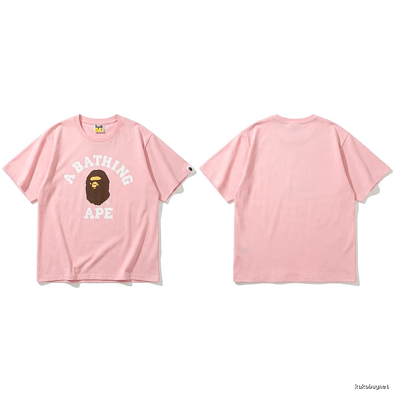 Bape Ape Head Pink T-shirt