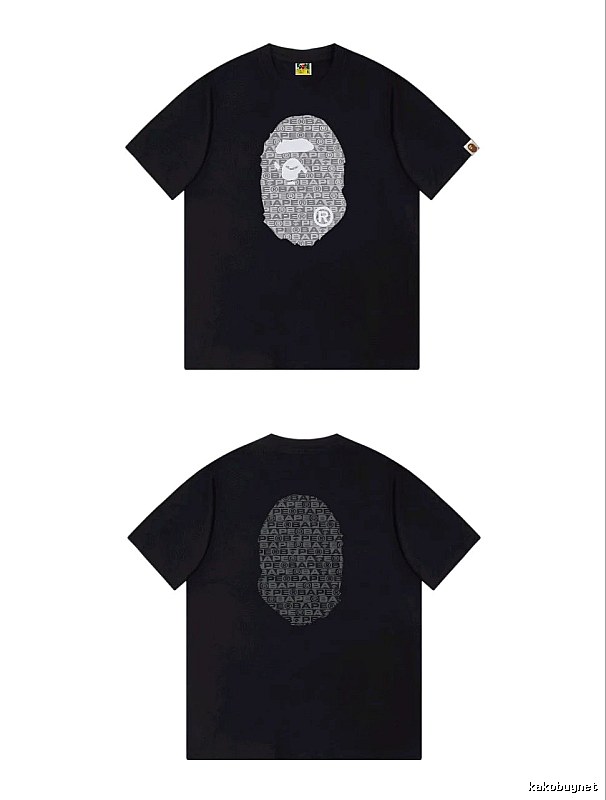 Bape Ape Head Trendy and Cool Black T-shirt