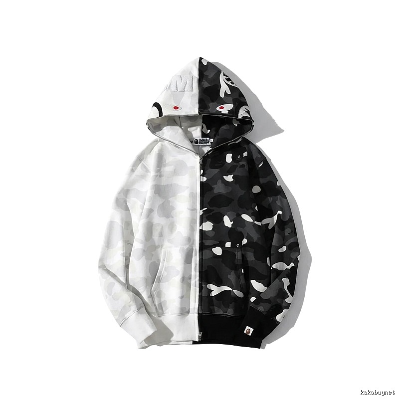 Bape camouflage patchwork style coat