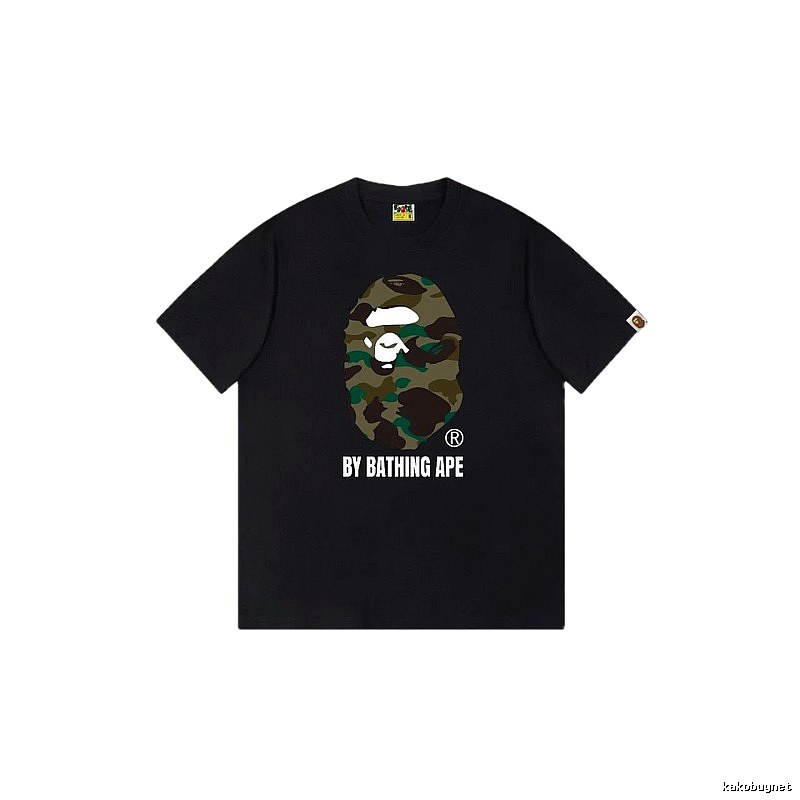 Bape camouflage style black T-shirt