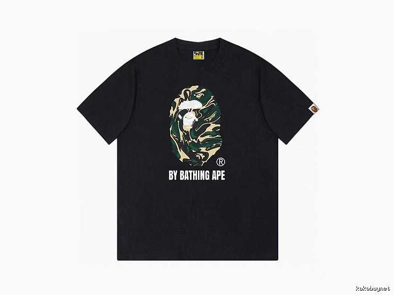 Bape camouflage style black T-shirt