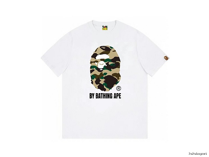 Bape camouflage style white T-shirt