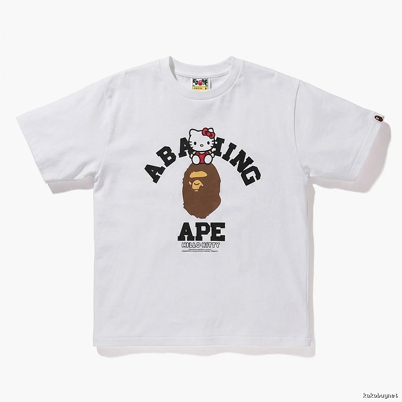 Bape Co-branded Cartoon White T-shirt
