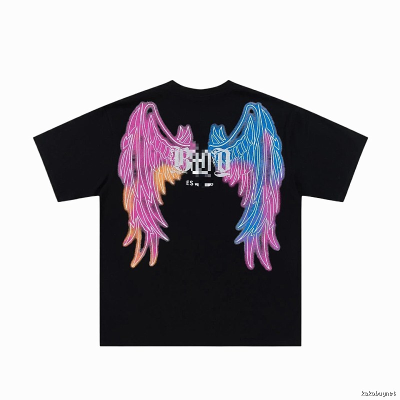 BOY Iridescent Wings Street Style Black T-Shirt