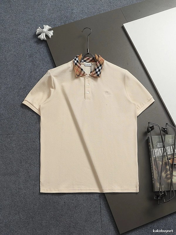 Burberry checkered British style short-sleeve