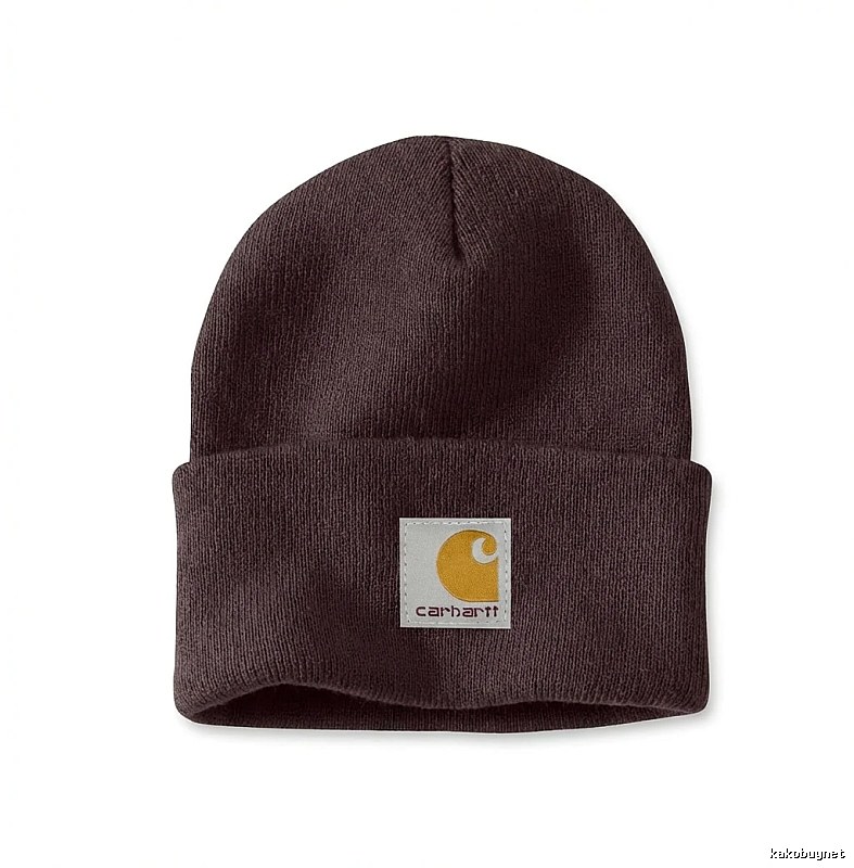 Carhartt solid color simple style dark brown hat