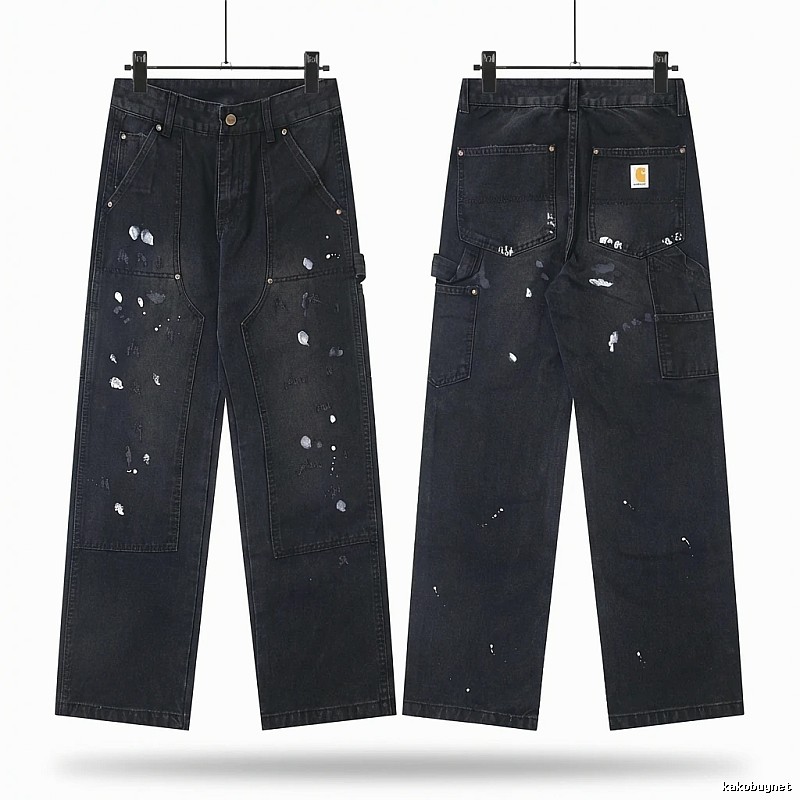 Carhartt workwear style black jeans