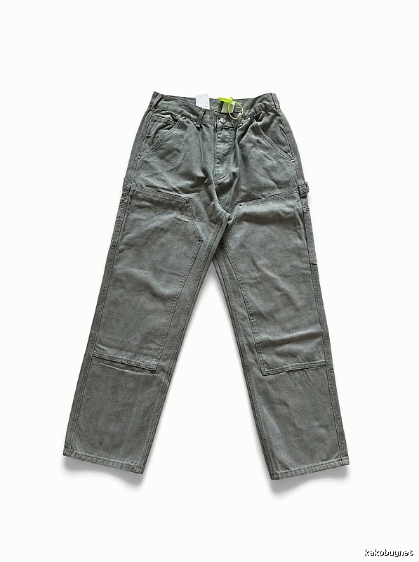 Carhartt workwear style moss green long pants