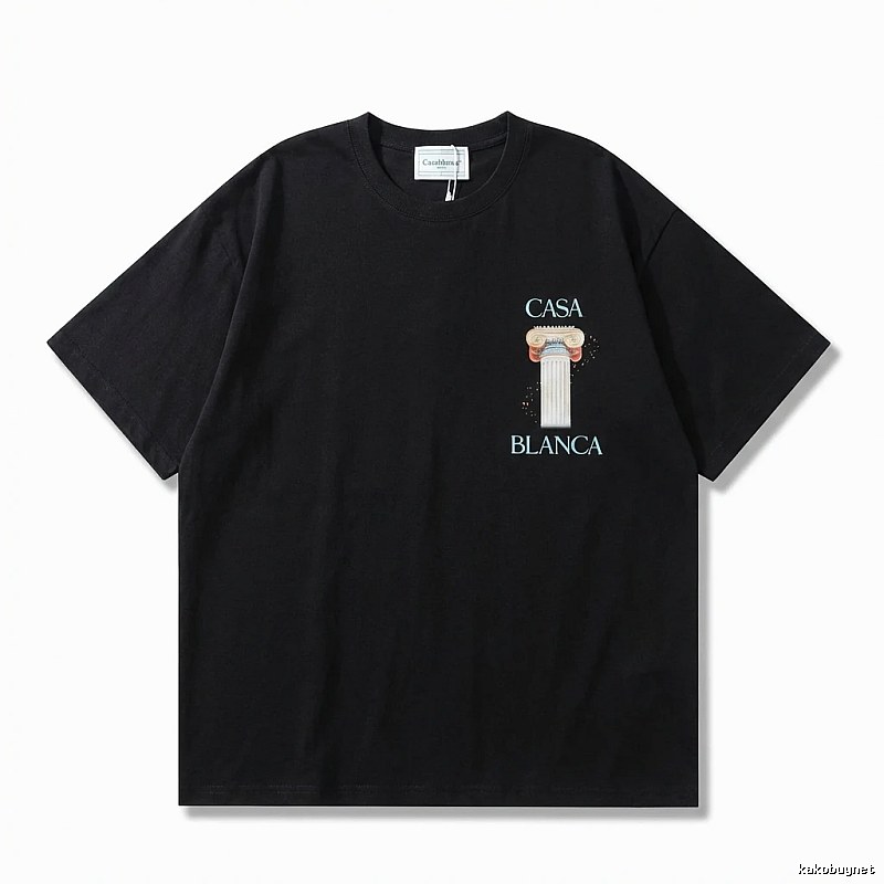 Casablanca Print Retro Black T-shirt